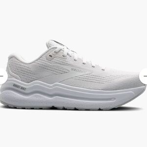 Brooks Ghost Max 2 White Athletic Shoes
